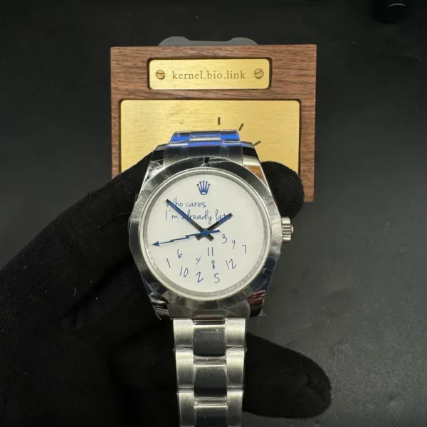 1:1 swiss super clone grade Rolex Onyx dial white