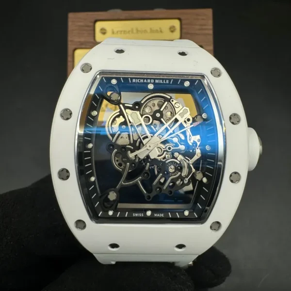1:1 swiss super clone grade RM 055 white ceramic