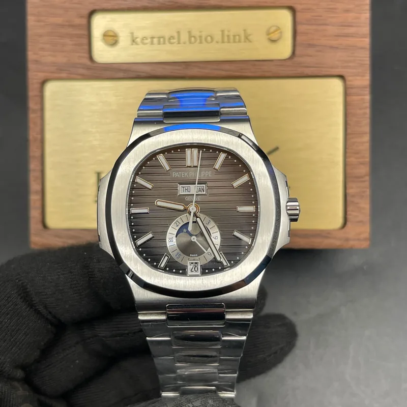 1:1 swiss super clone grade Patek 5726 grey dial