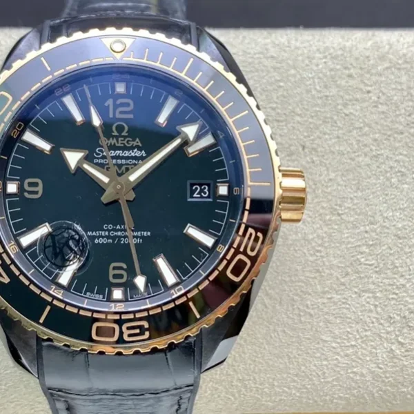 1:1 Superclone Omega Chieftain Series Black Ceramic Ocean Universe 600 meters