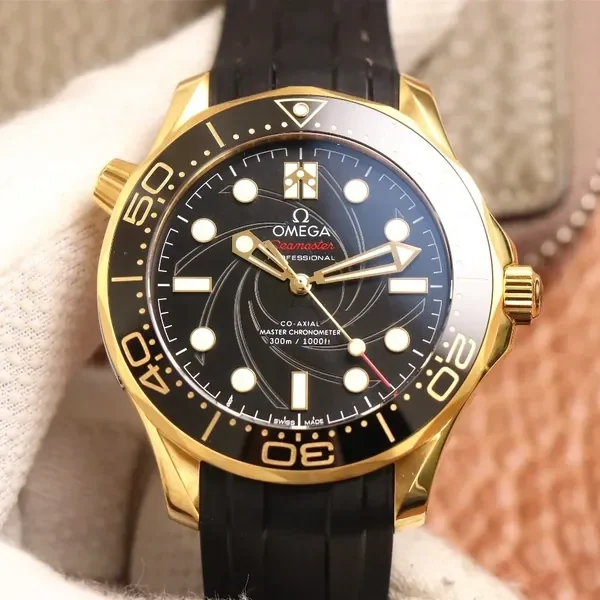1:1 Superclone Omega Seamaster 300M Co-Axial Master 18K Gold