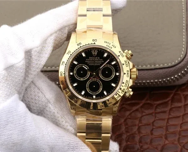 ROLEX COSMOGRAPH DAYTONA 116528 YELLOW GOLD ORIGINAL CAL.4130